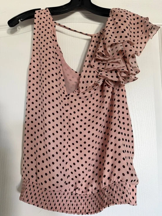 BCBGMaxAzria Purple-Trim Multicolor Patterned Tunic. - Picture 10 of 10